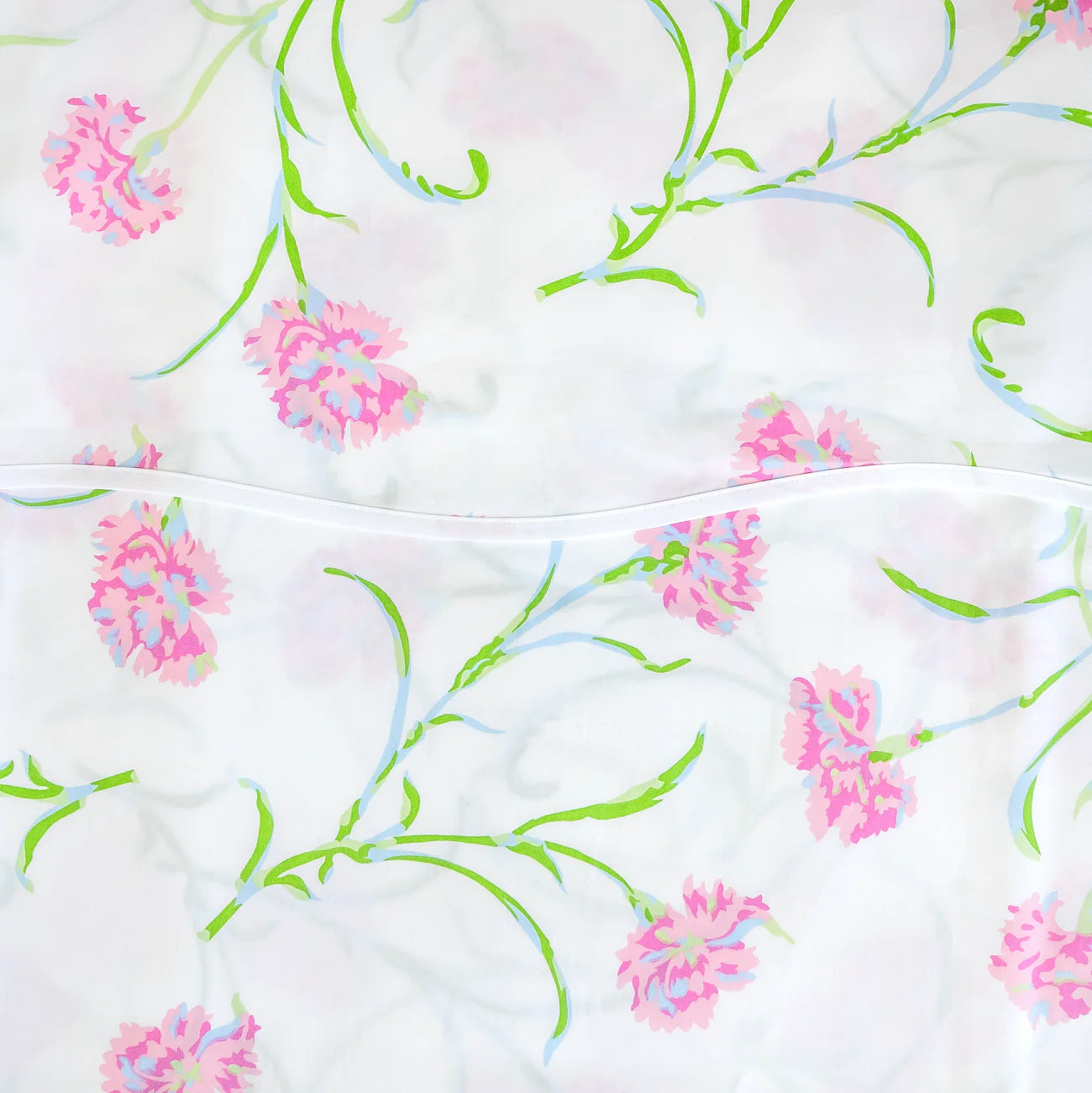 Oeillets Rose,Vert & Bleu