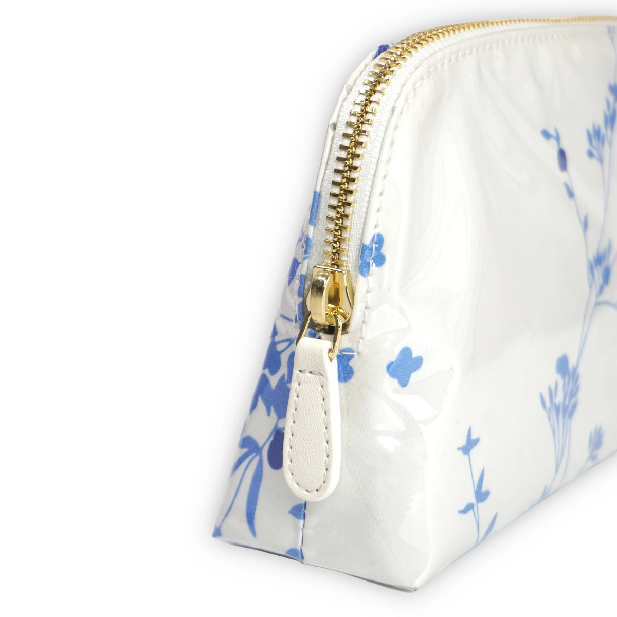 Jeté de Fleurs Blue Small Vinyl Cosmetic Bag