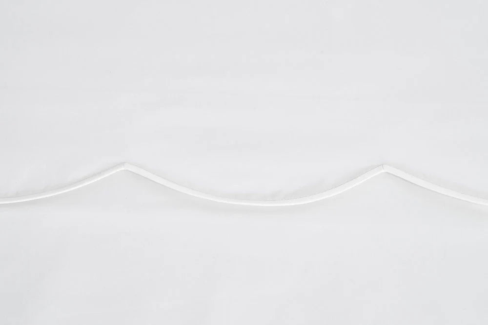 Blanc - Biais festonné blanc