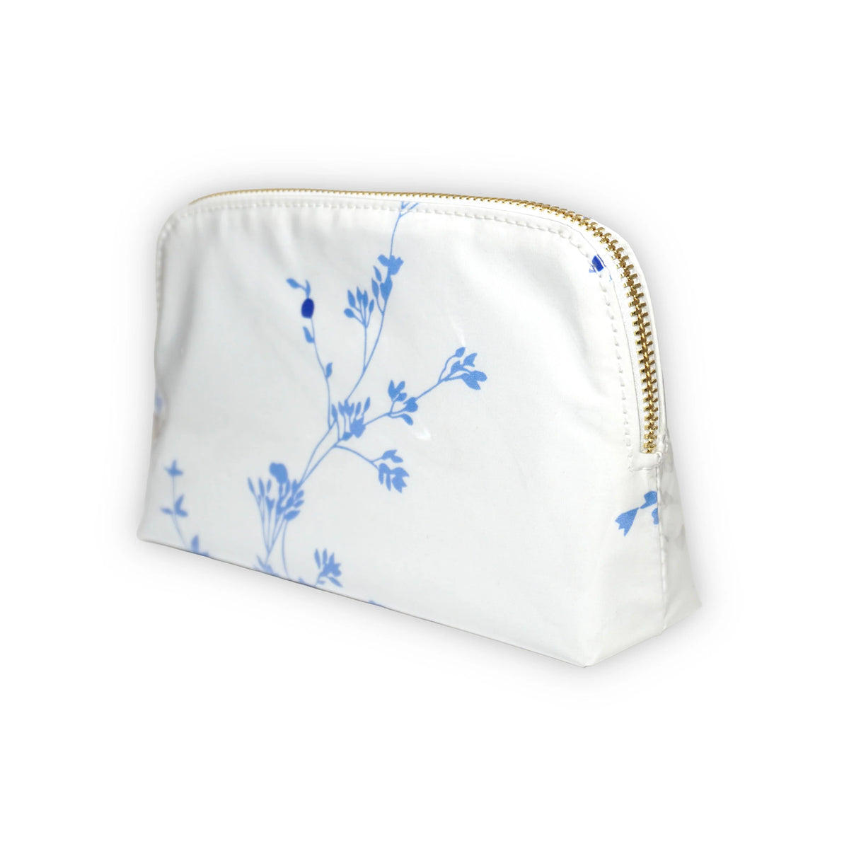 Jeté de Fleurs Blue Small Vinyl Cosmetic Bag
