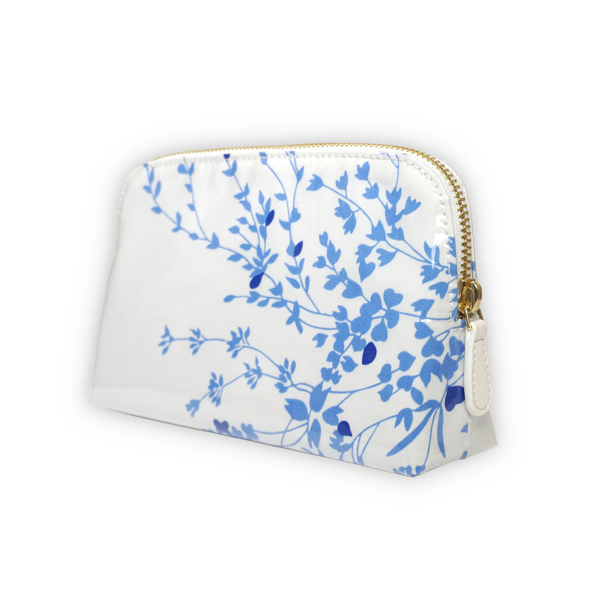 Jeté de Fleurs Blue Small Vinyl Cosmetic Bag